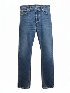 Levi's 505 SZ 36 x 34 Straight Leg Med Wash Stretch Denim Jeans